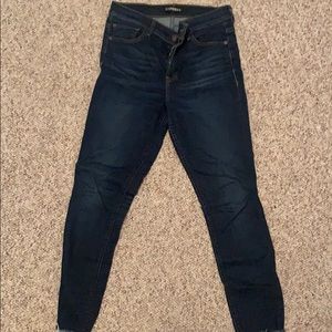 Express blue skinny jeans
